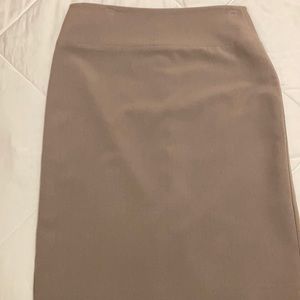Just like new taupe skirt